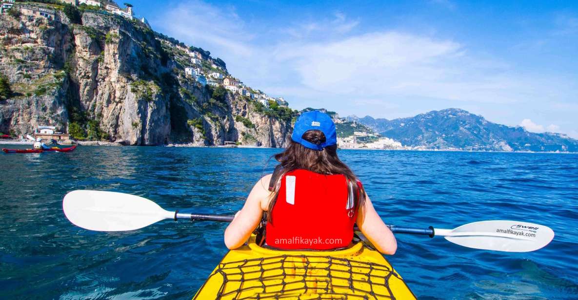 Amalfi Coast: Kayak Tour With Snorkeling and Grottoes Visit