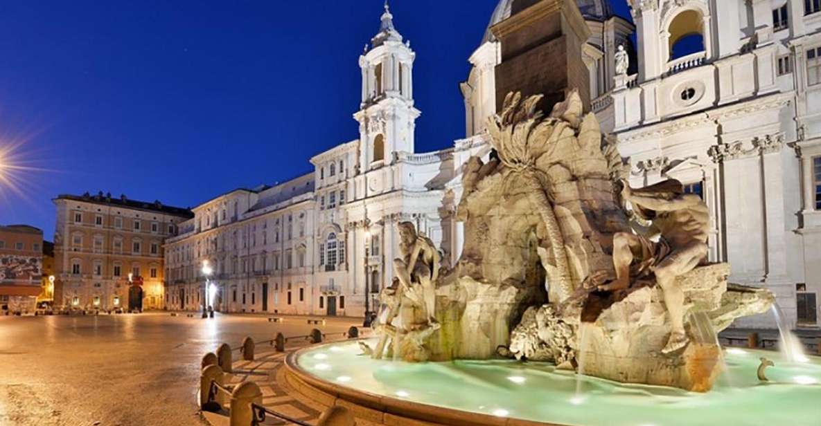 Rome at Twilight Tour Among the Piazzas and Fountains - Just The Basics